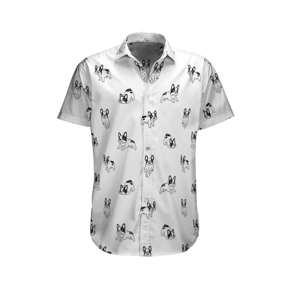 French Bulldog Aloha Hawaiian Shirt Colorful Short Sleeve Summer Beach Casual Shirt For Men And Women