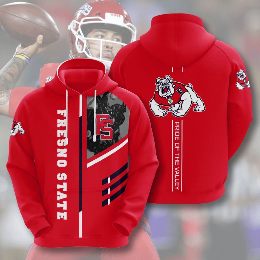 Fresno State Bulldogs No684 Custom Hoodie 3D