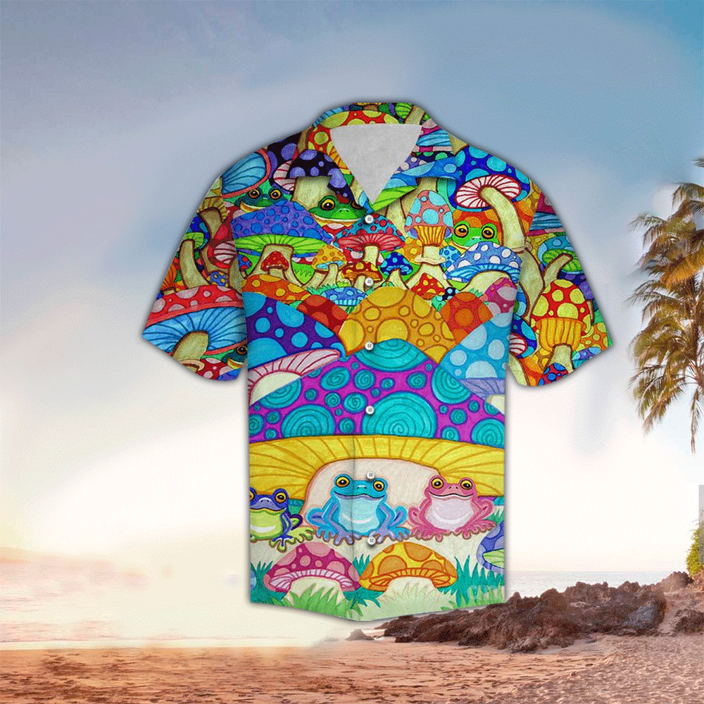 Frog Aloha Shirt Hawaiian Shirt For Frog Lovers Shirt for Men and Women