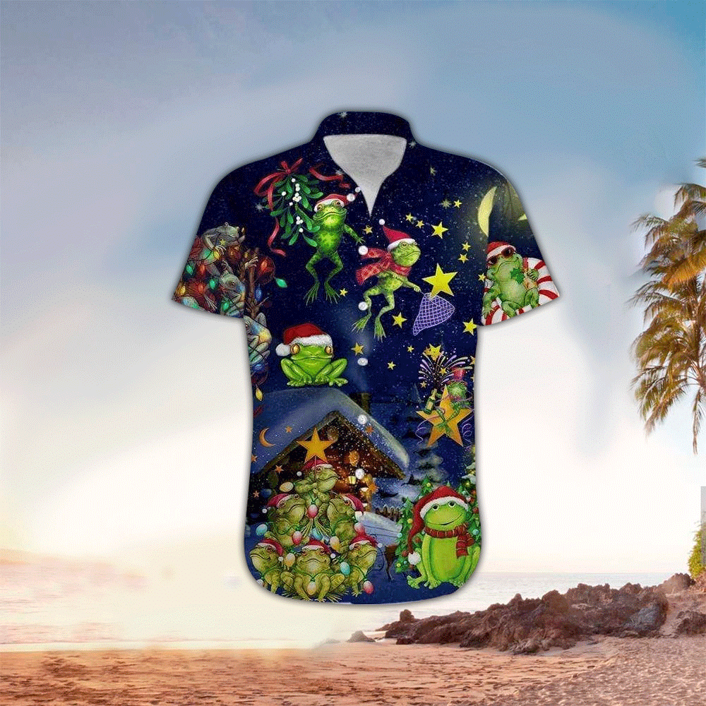 Frog Hawaiian Shirt For Men Frog Lover Gifts Shirt for Men and Women