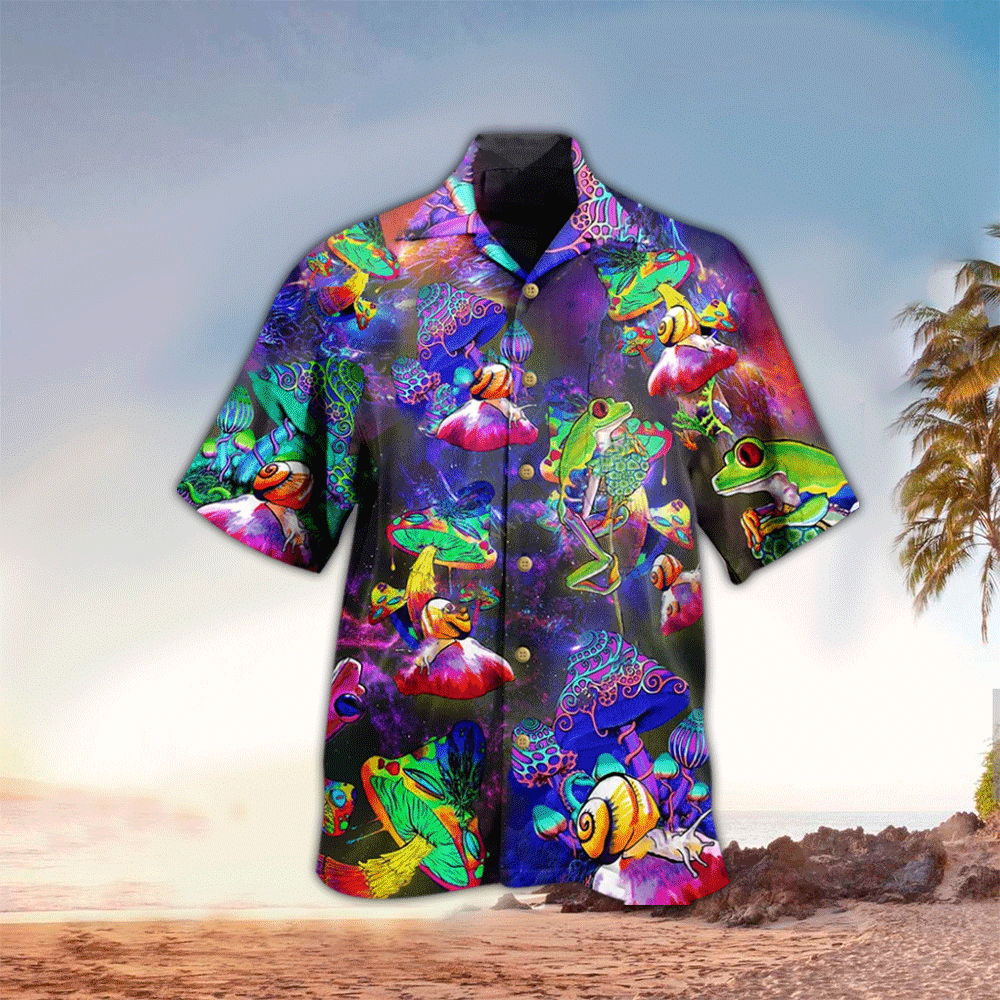 Frog Hawaiian Shirt For Men Frog Lover Gifts Shirt for Men and Women