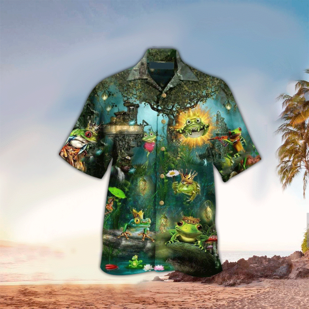 Frog Hawaiian Shirt For Men Frog Lover Gifts Shirt for Men and Women