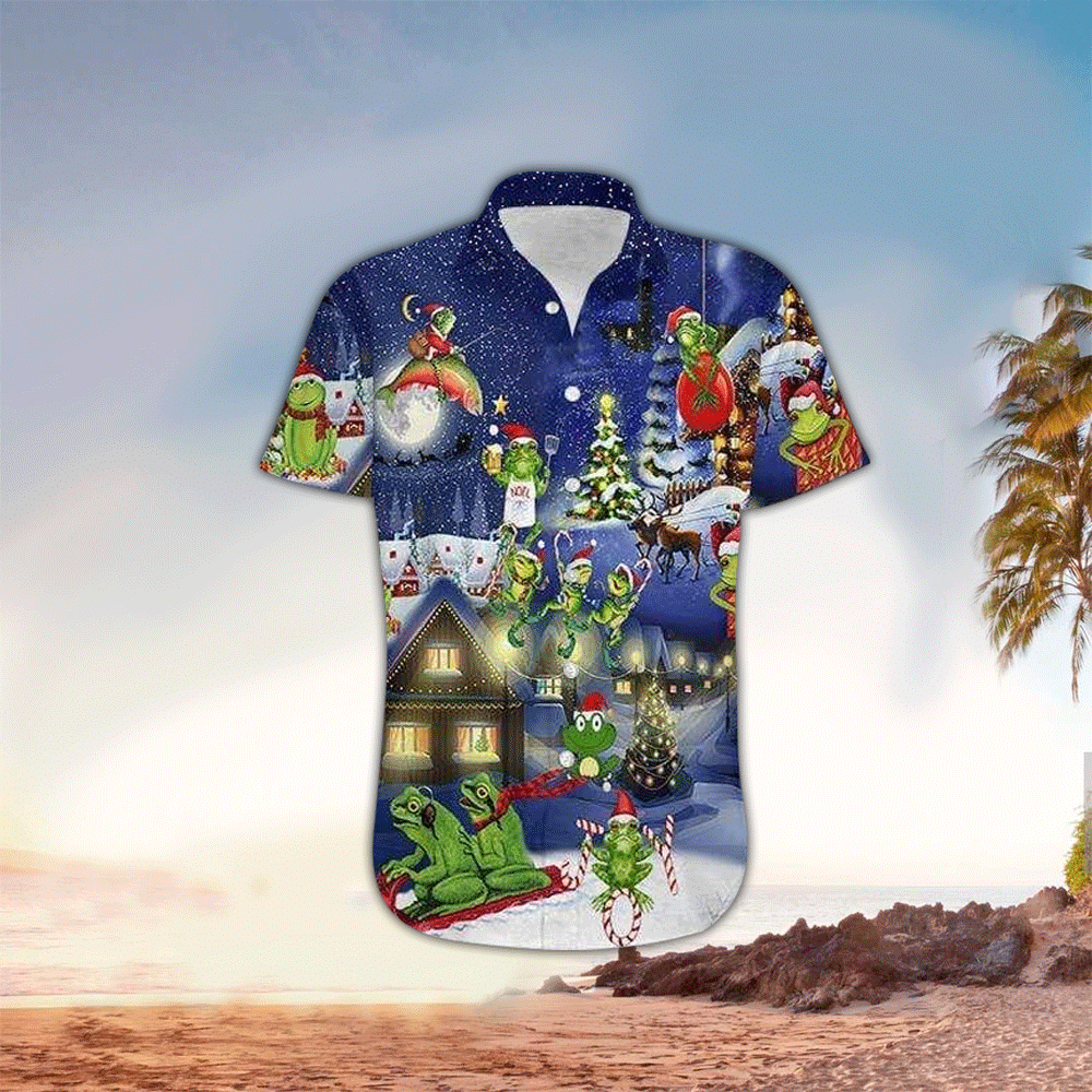 Frog Hawaiian Shirt For Men Frog Lover Gifts Shirt for Men and Women