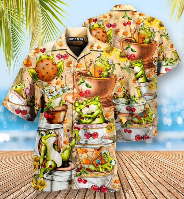 Frog Relaxing Days Of Lazy Frog Edition - Hawaiian Shirt - Hawaiian Shirt For Men, Hawaiian Shirt For Women, Aloha Shirt