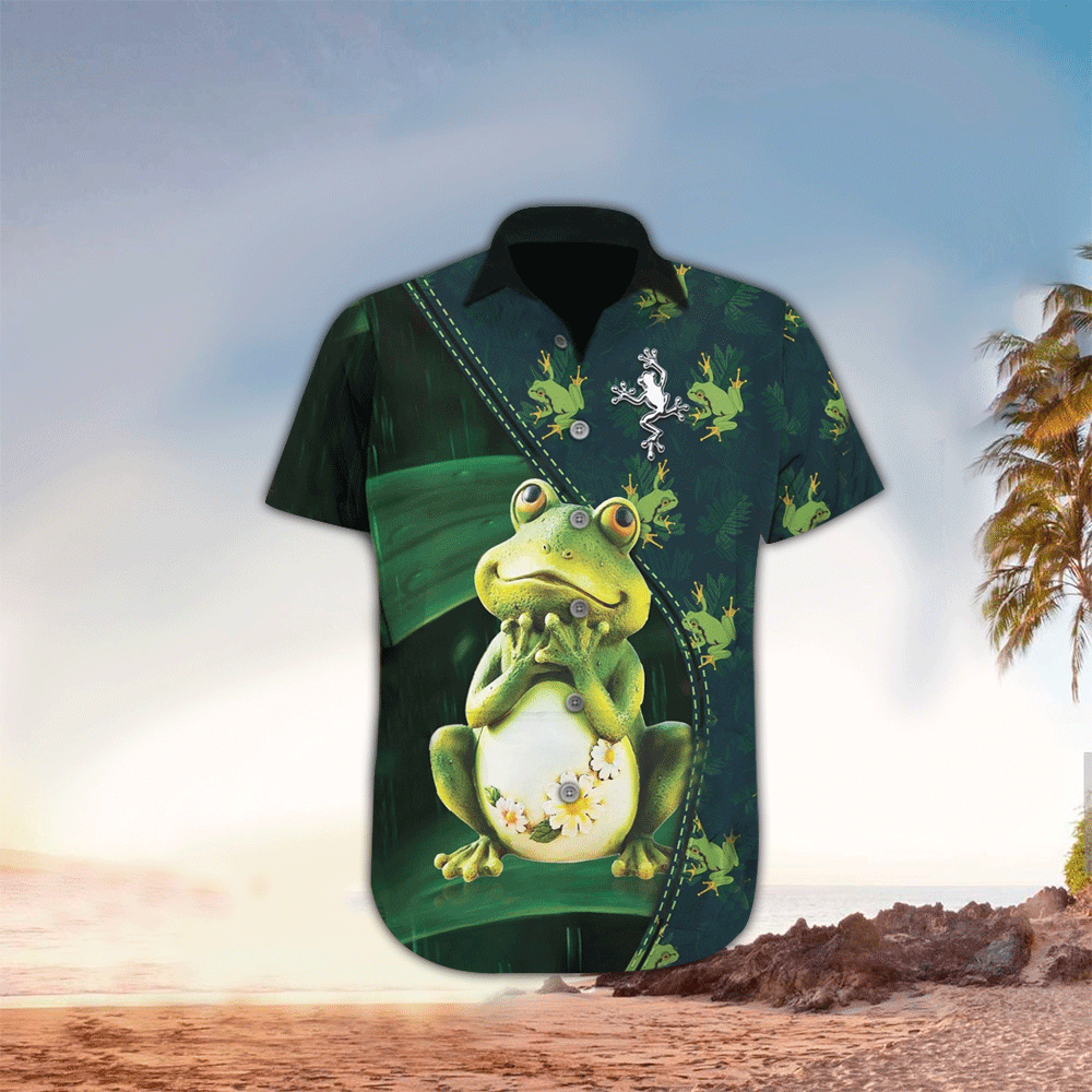 Frog Shirt Frog Hawaiian Shirt For Frog Lovers Shirt for Men and Women