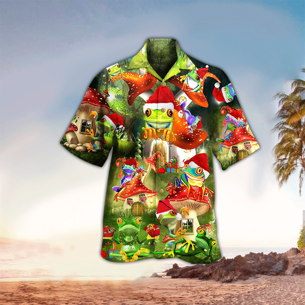 Frog Shirt Frog Hawaiian Shirt For Frog Lovers Shirt for Men and Women