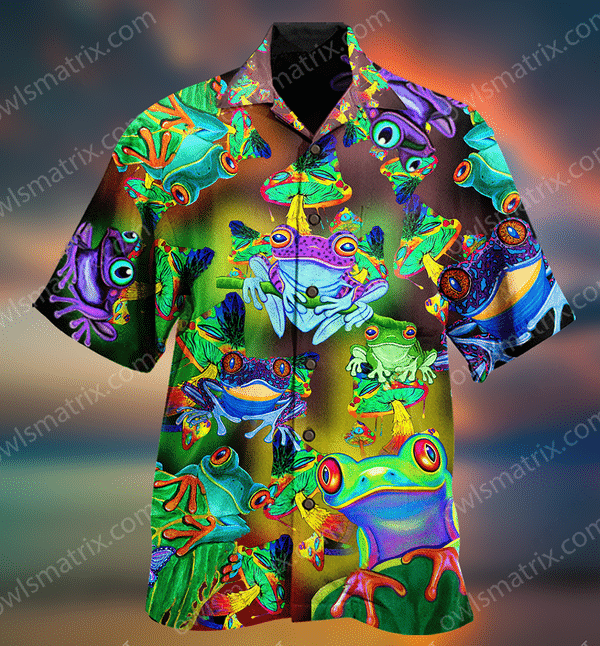 Frogs And Mushrooms Love Life Limited - Hawaiian Shirt Hawaiian Shirt For Men, Hawaiian Shirt For Women, Aloha Shirt