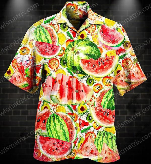 Fruit Summer Time Watermelon Limited - Hawaiian Shirt - Hawaiian Shirt For Men