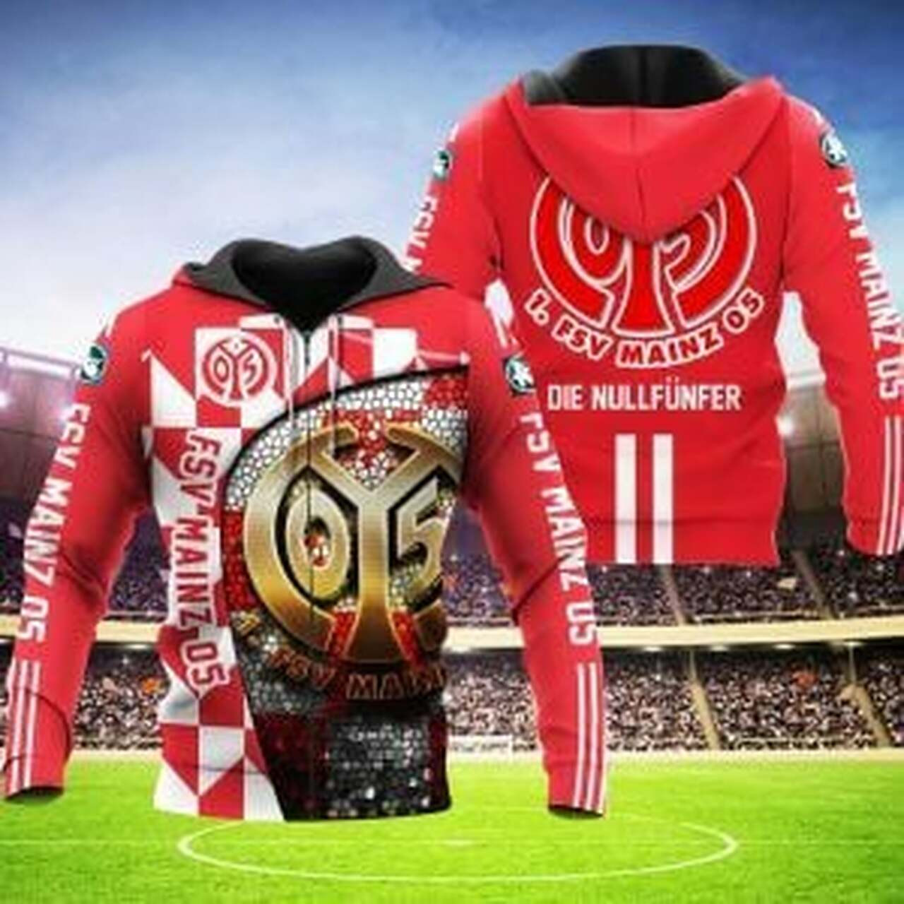 Fsv Mainz 05 3d All Over Print Hoodie