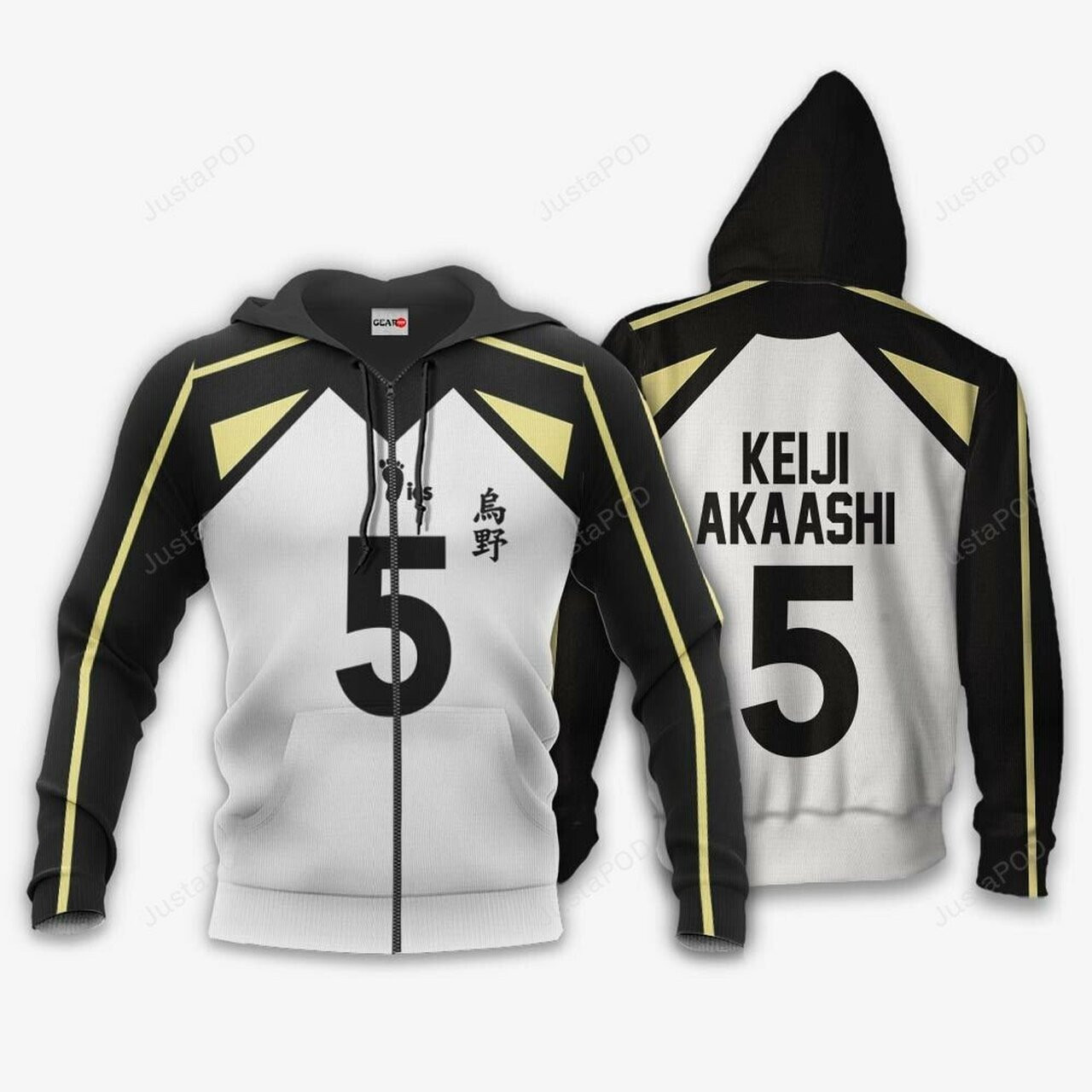 Fukurodani Keiji Akaashi Num 5 Haikyuu Anime 3d All Over Print Hoodie