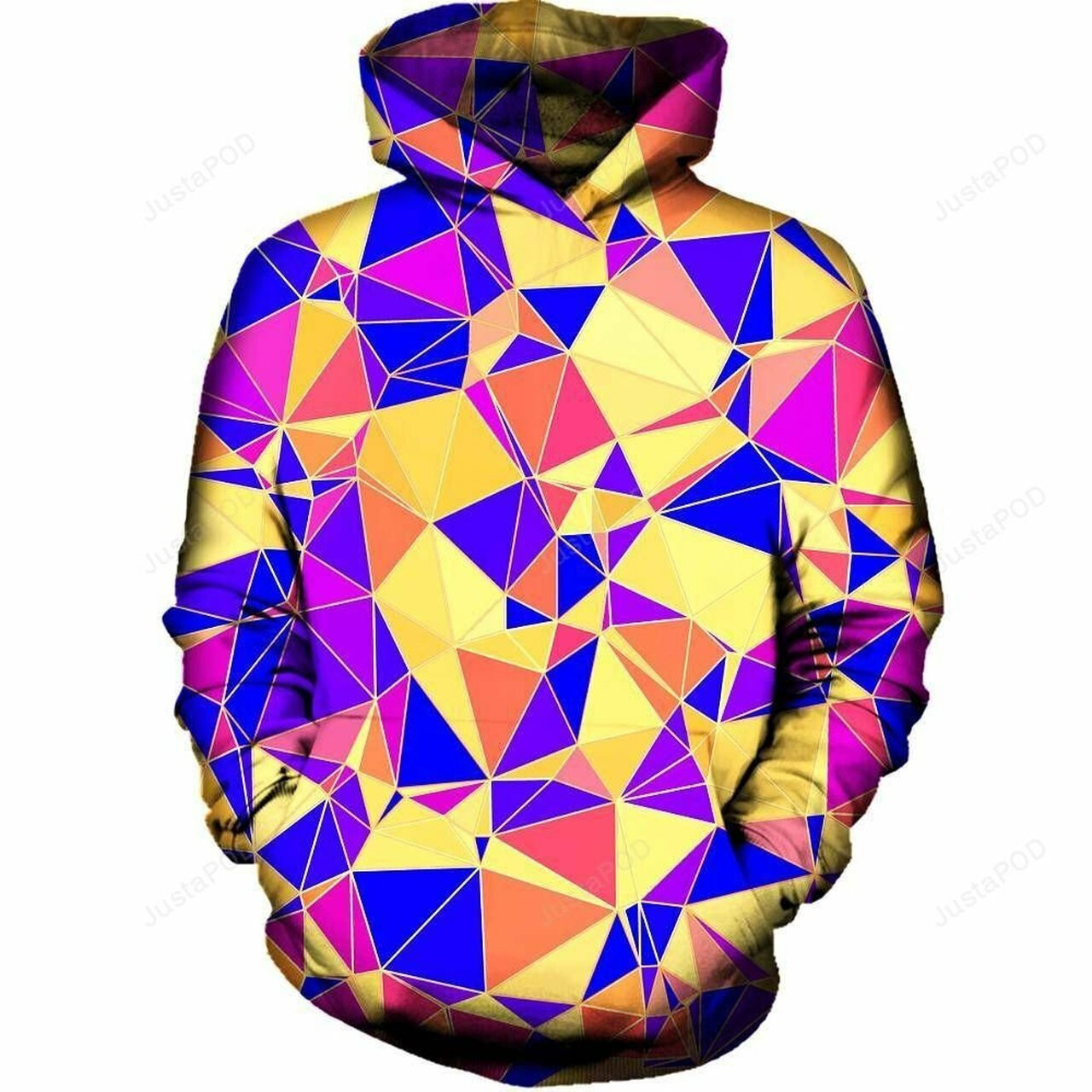 Funky Triangles 3d All Over Printed Hoodie