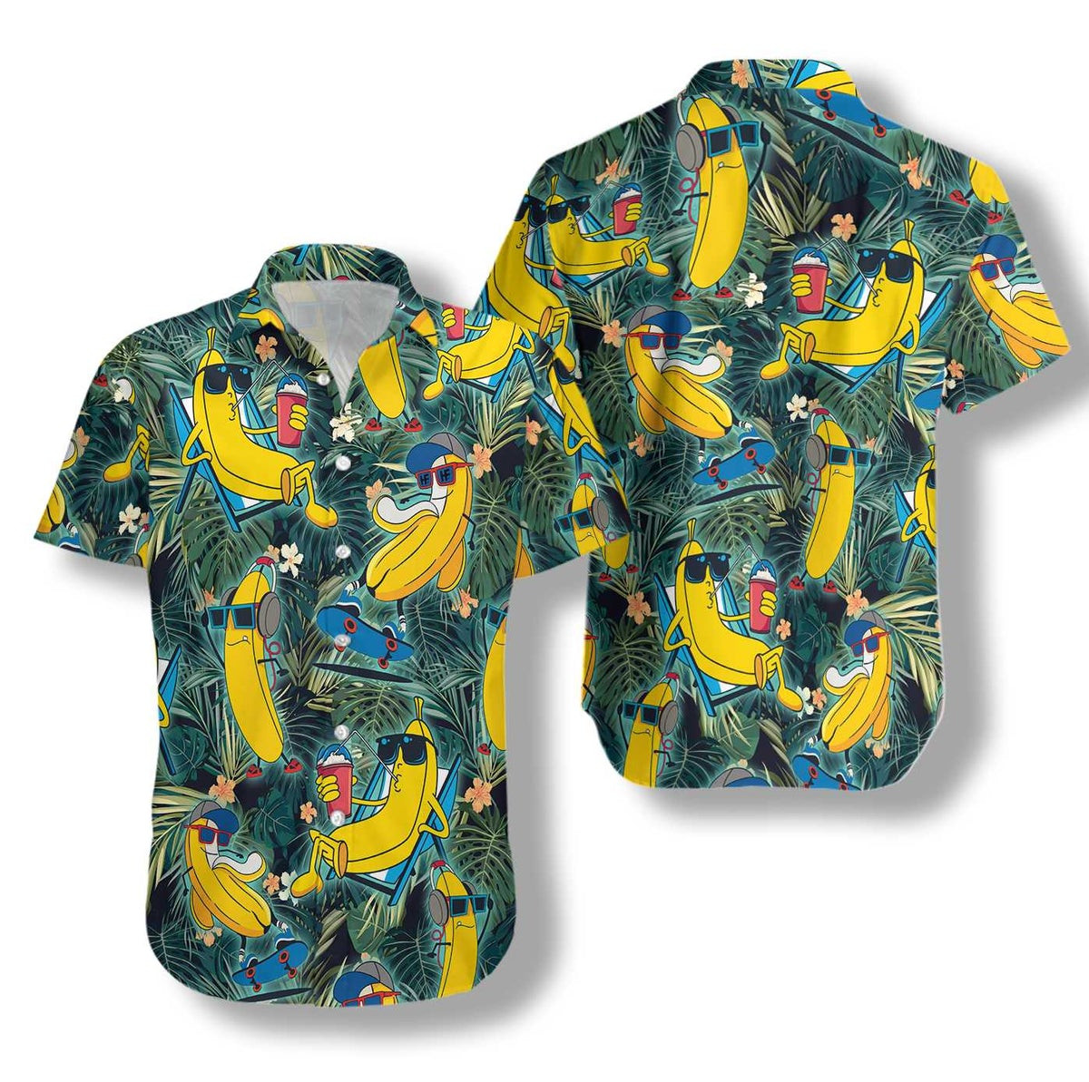 Funny Chill Tropical Banana Hawaiian Shirt