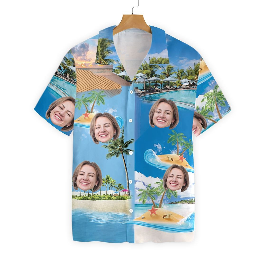 Funny Custom Face Custom Hawaiian Shirt