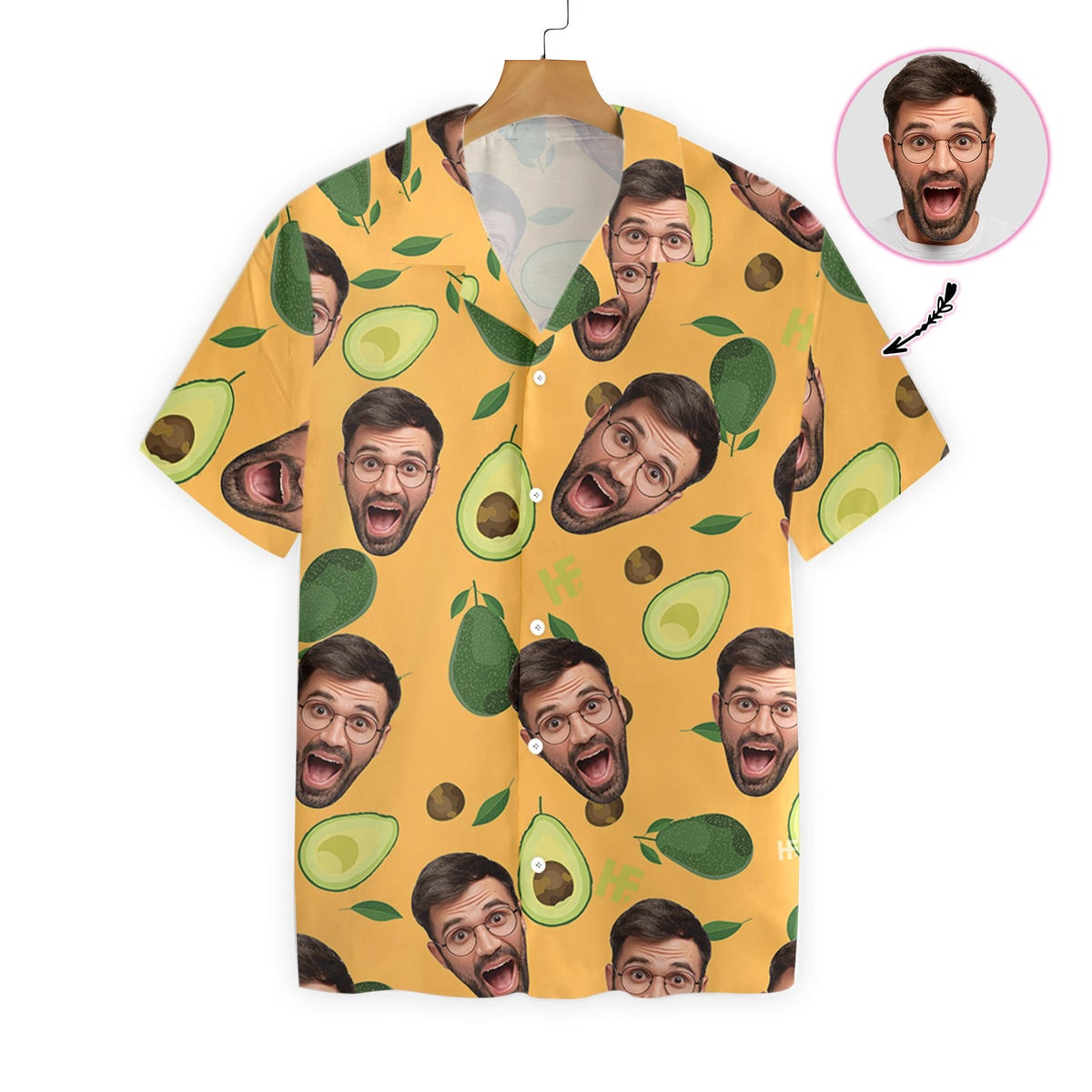 Funny Custom Face Custom Hawaiian Shirt