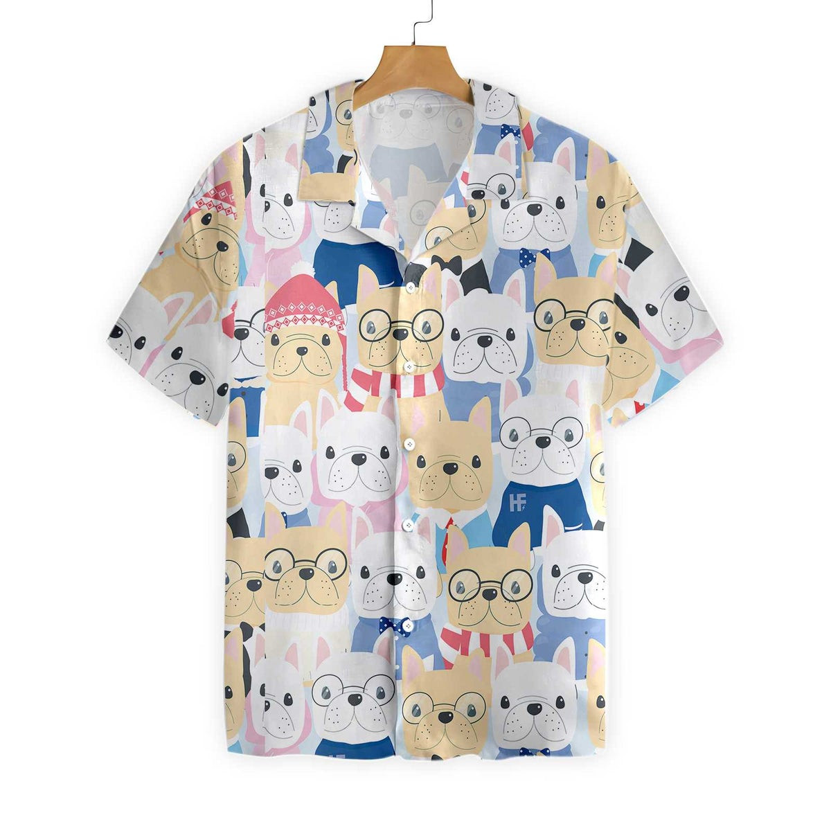 Funny French Bulldog Hawaiian Shirt