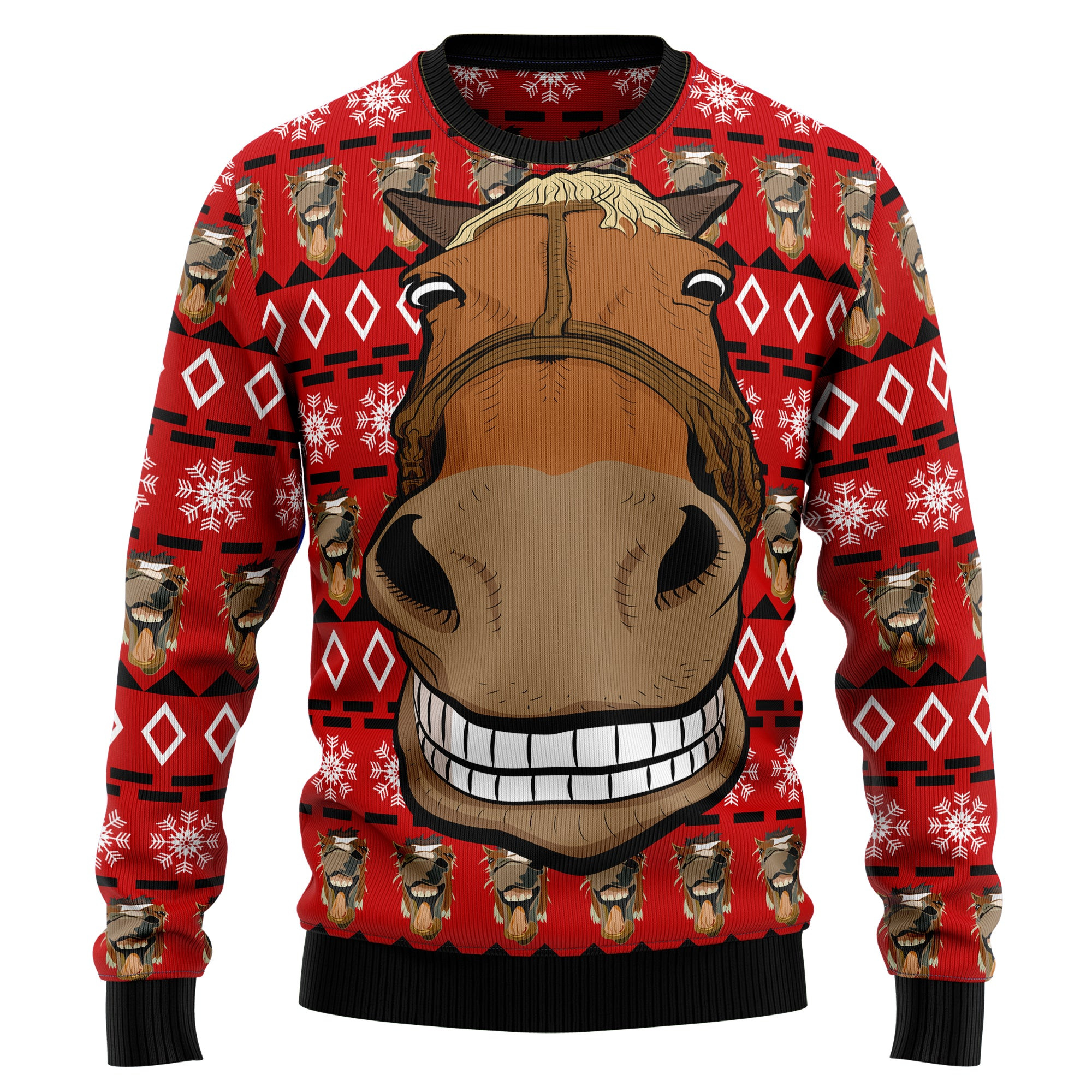 Funny Horse Christmas Ugly Christmas Sweater