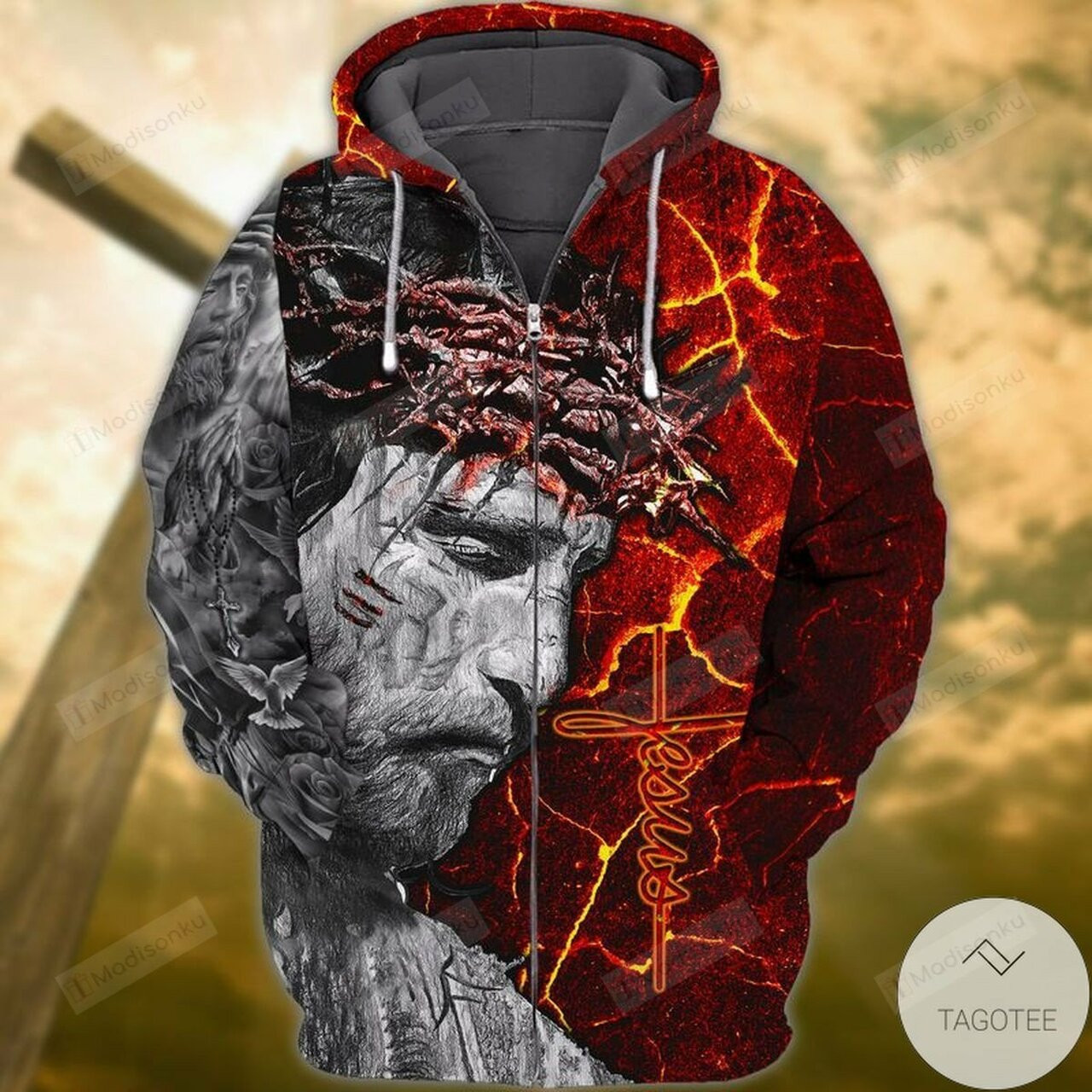 Funny Jesus 3d All Over Print Hoodie