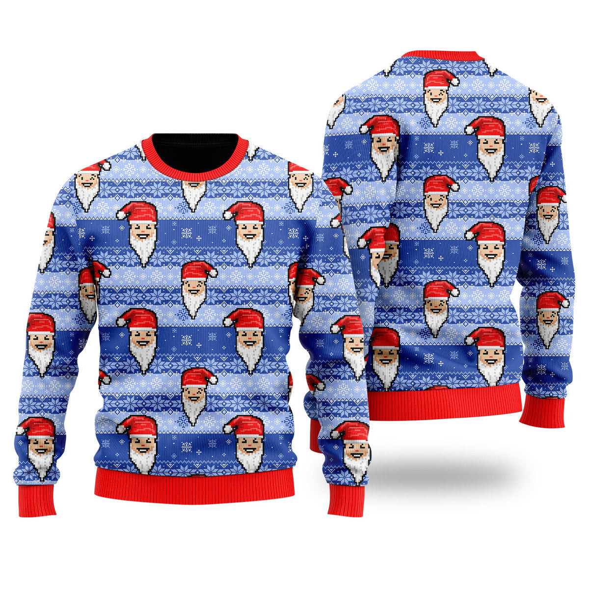 Funny Santa In Snow Ugly Christmas Sweater Ugly Sweater For Men Women