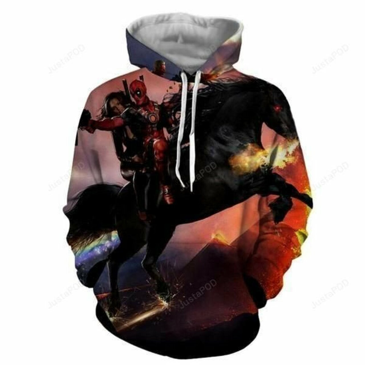 Funny Unicorn Deadpool 3d All Over Print Hoodie