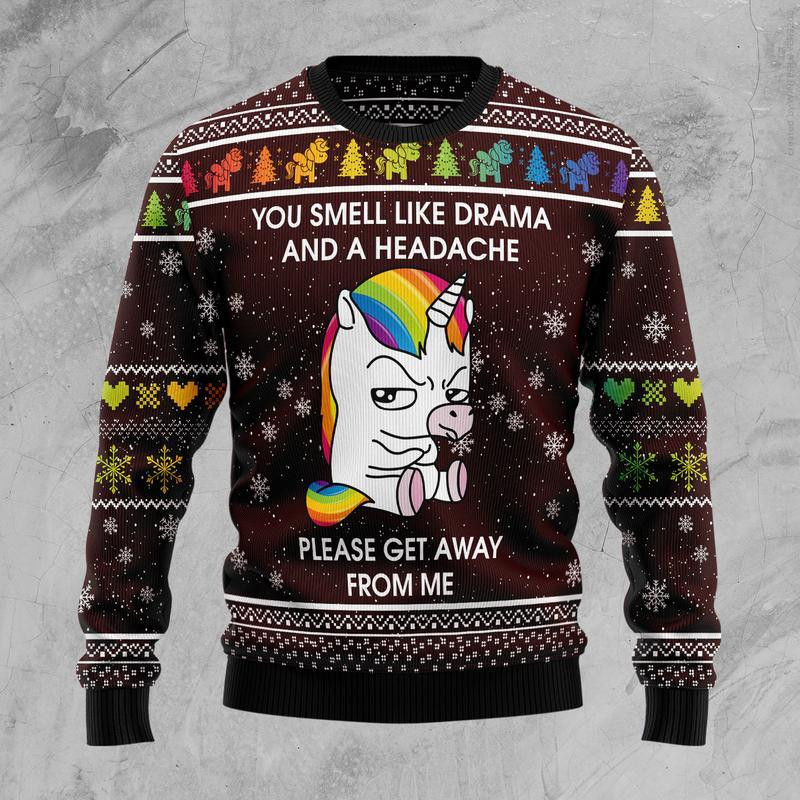 Funny Unicorn Ugly Christmas Sweater Ugly Sweater For Men Women, Holiday Sweater