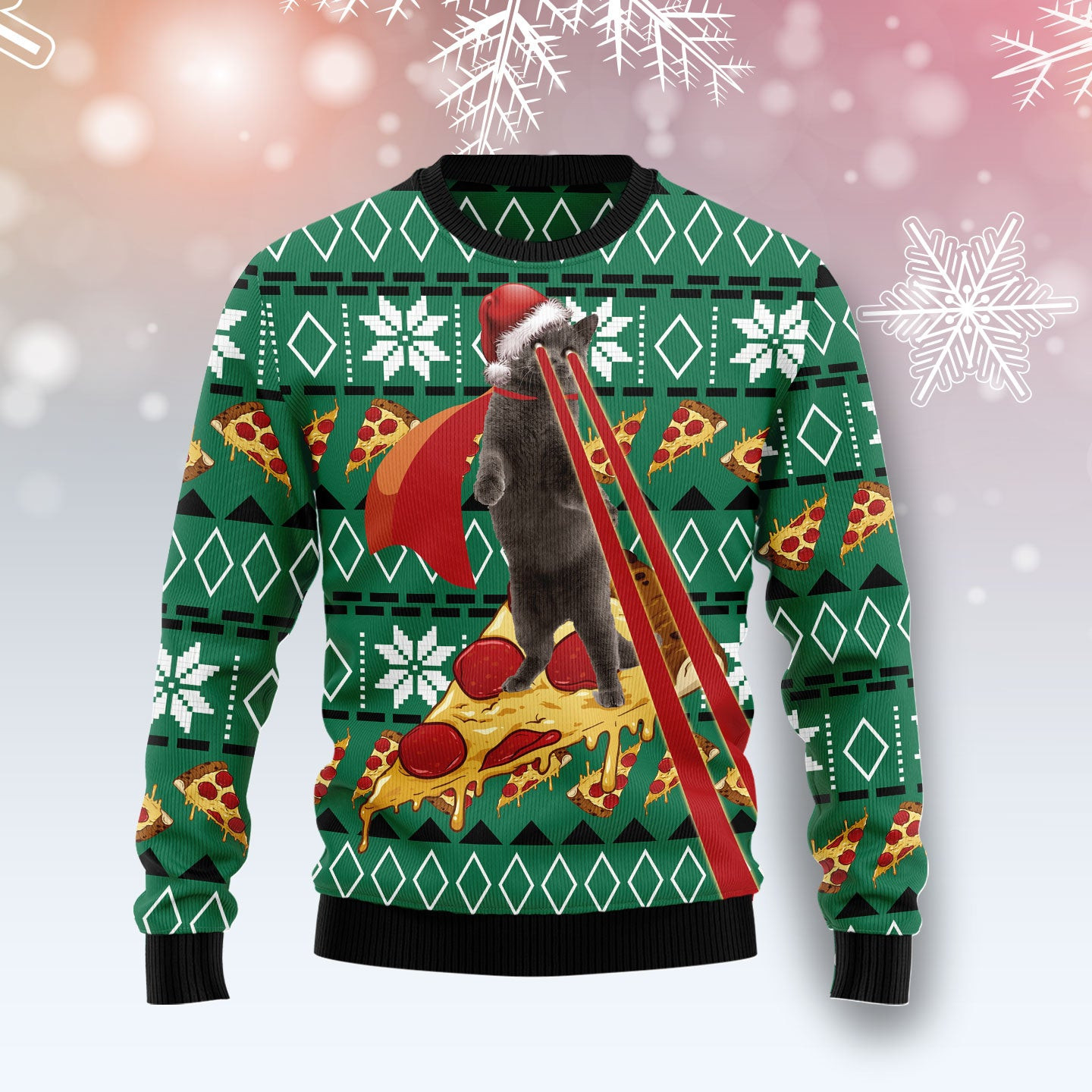 Funny cat Ugly Christmas Sweater