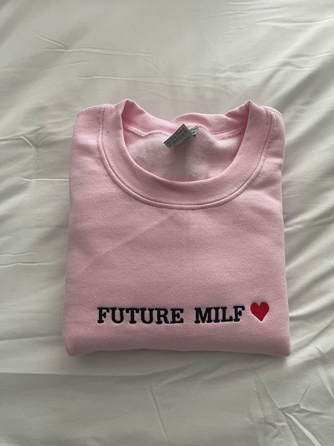 Future Milf Funny Embroidered Sweatshirt