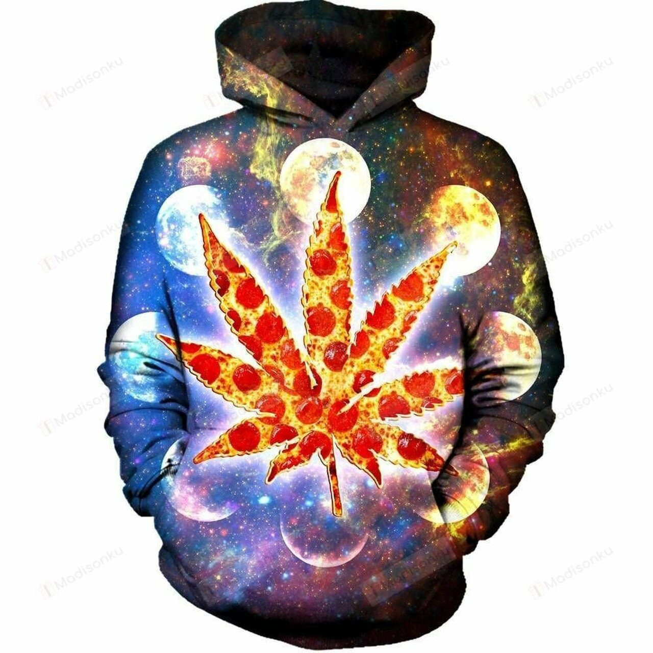 Galactic Weed 3d All Over Print Hoodie