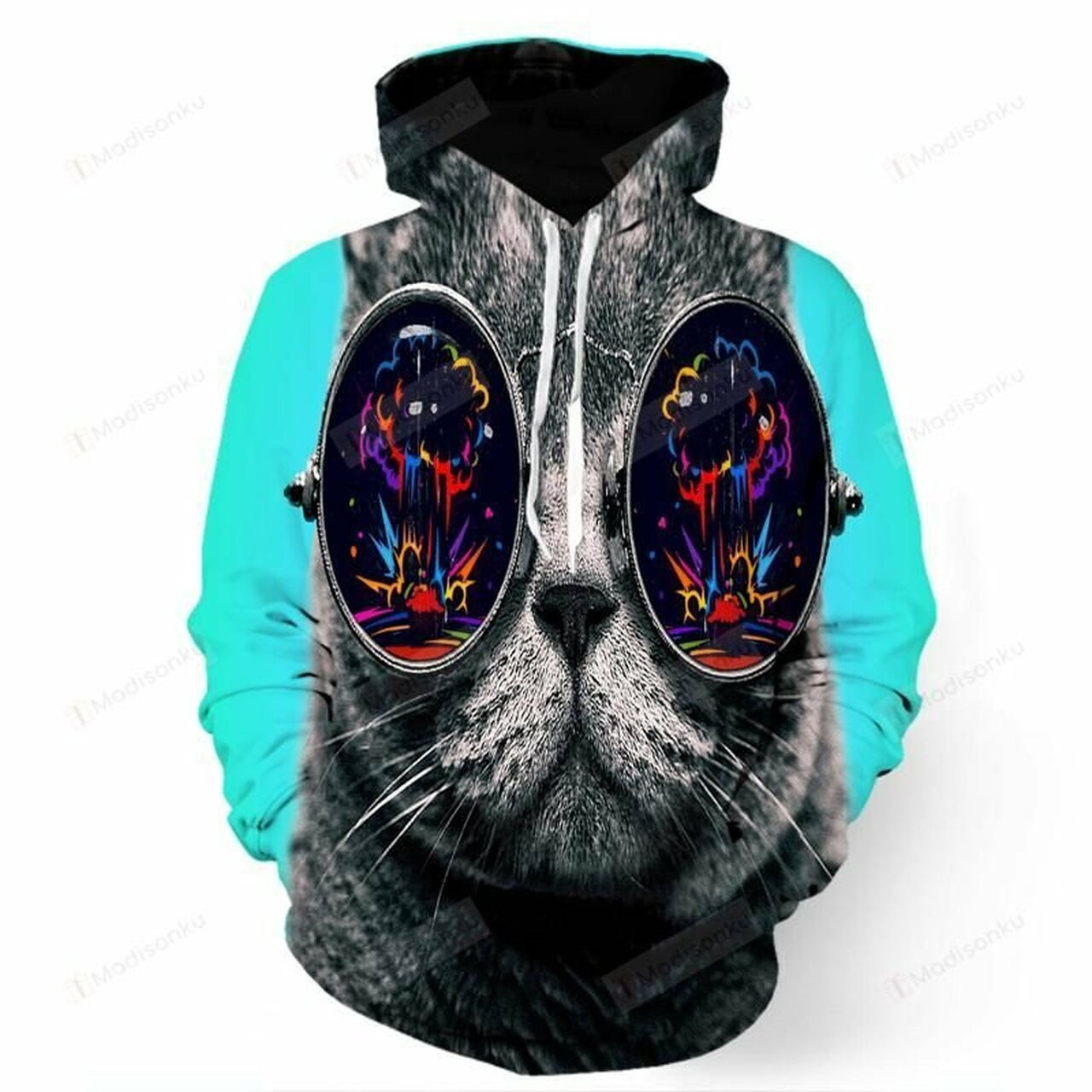 Galaxy Cat 3d All Over Print Hoodie, Zip-up Hoodie