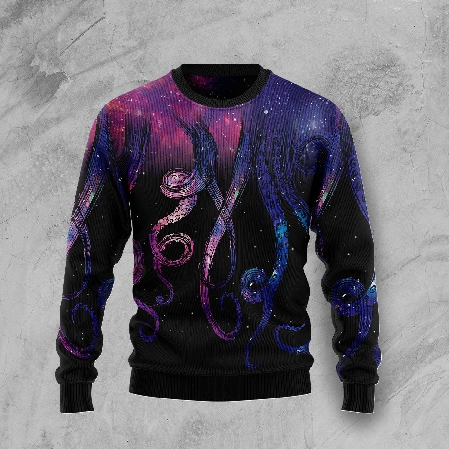 Galaxy Octopus Ugly Christmas Sweater Ugly Sweater For Men Women