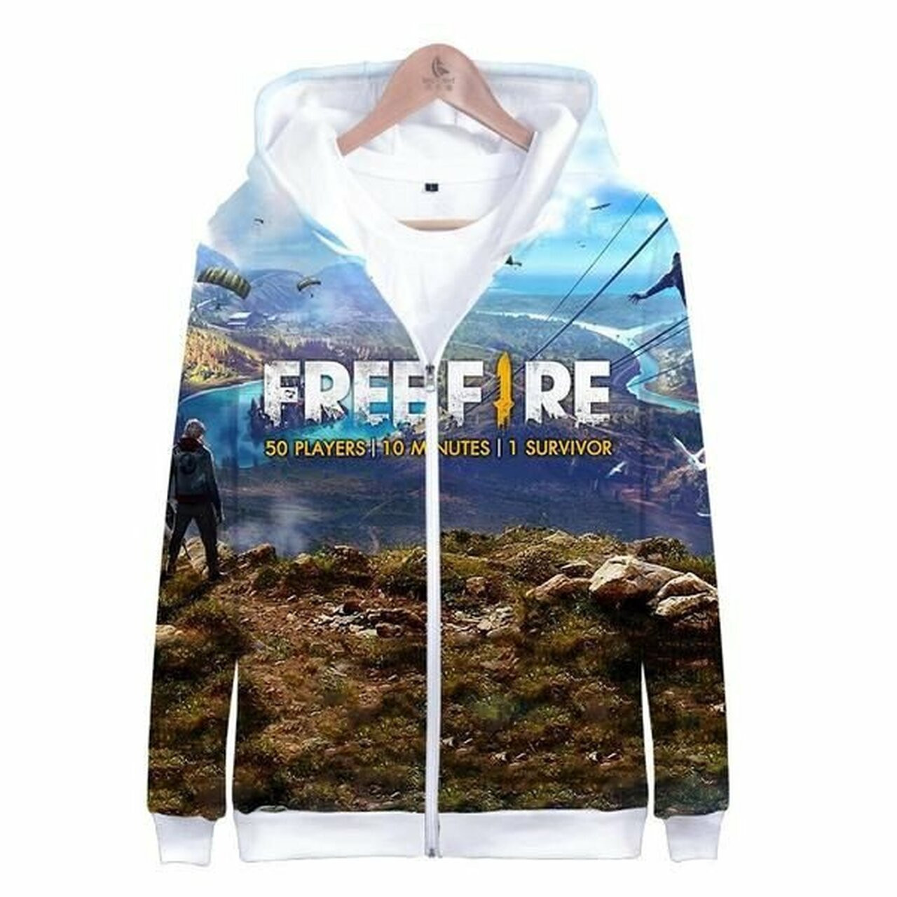 Game Free Fire 3d All Over Print Hoodie