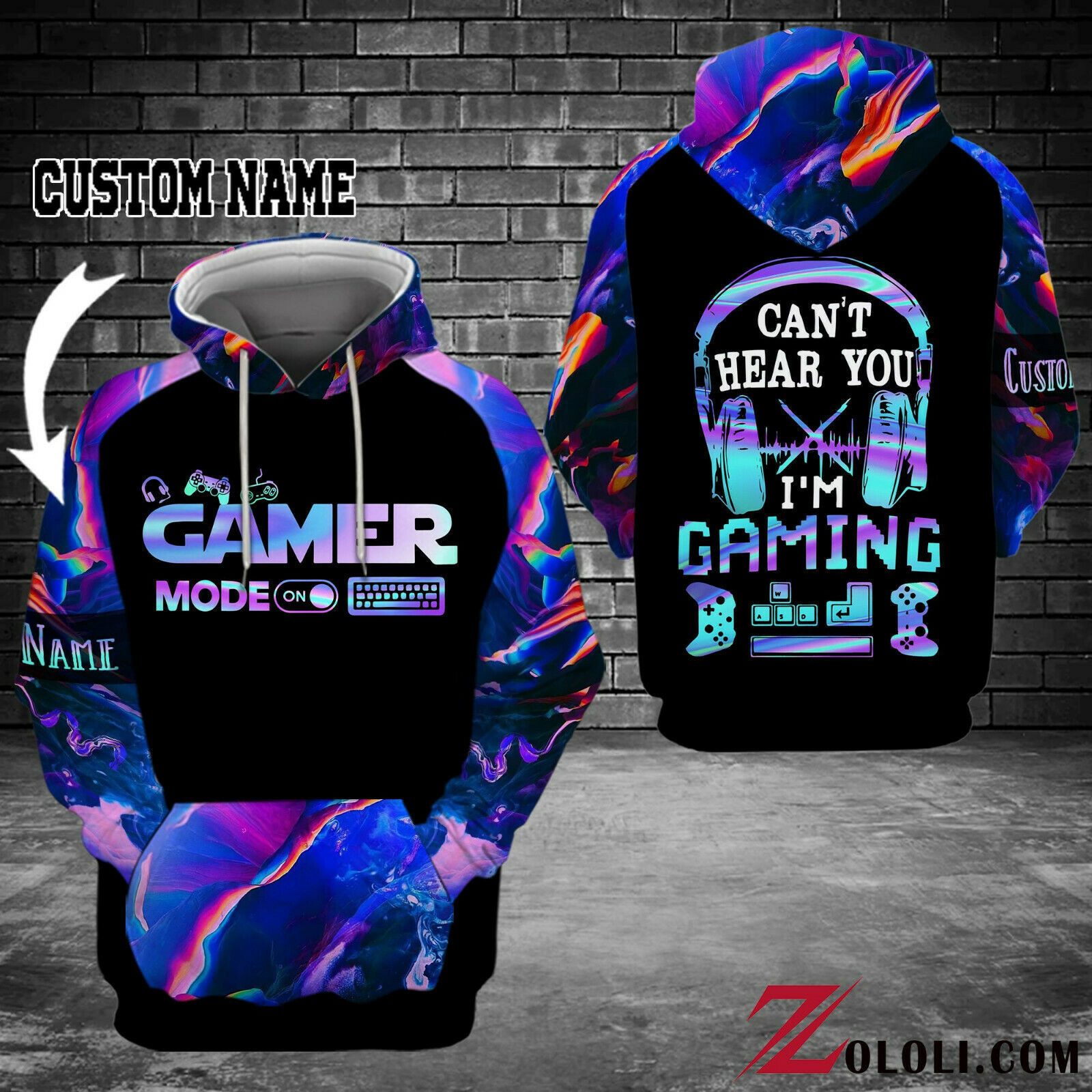 Gamer Mode On Hoodie 3D Custom Funny and Cool Graphic Funny and Cool Graphic