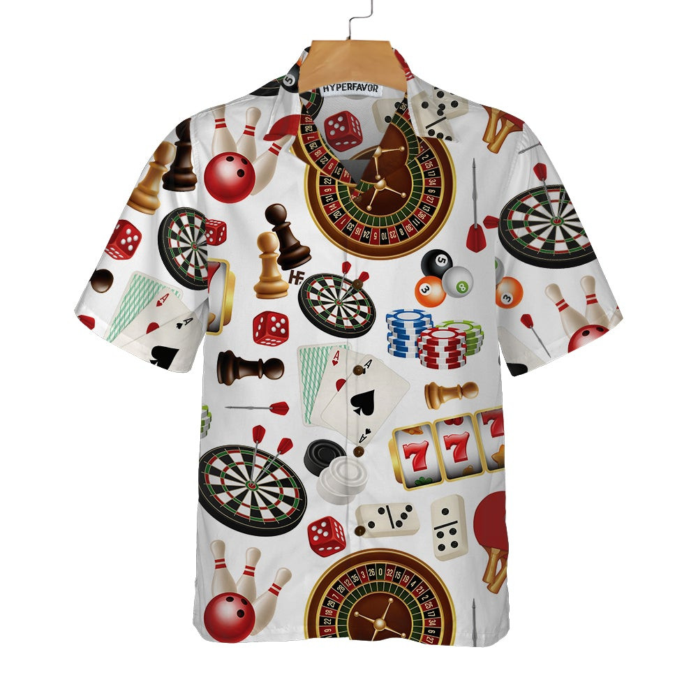 Games Together Hawaiian Shirt Multiple Games Pattern Shirt