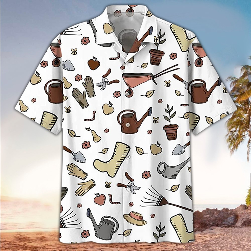 Gardening Hawaiian Shirt Gardening Button Up Shirt For Men and Women