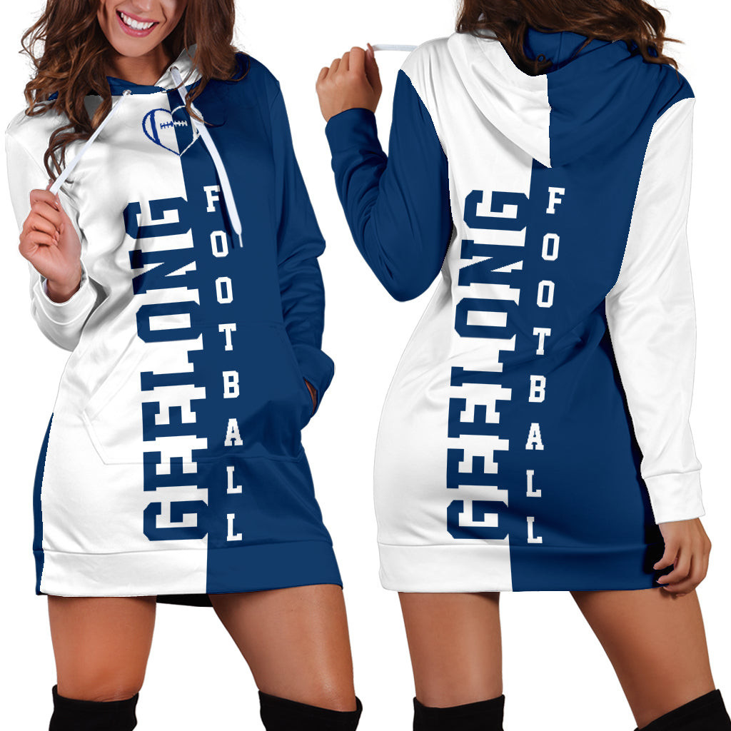 Geelong Football Hoodie Dress 3d All Over Print For Women Hoodie