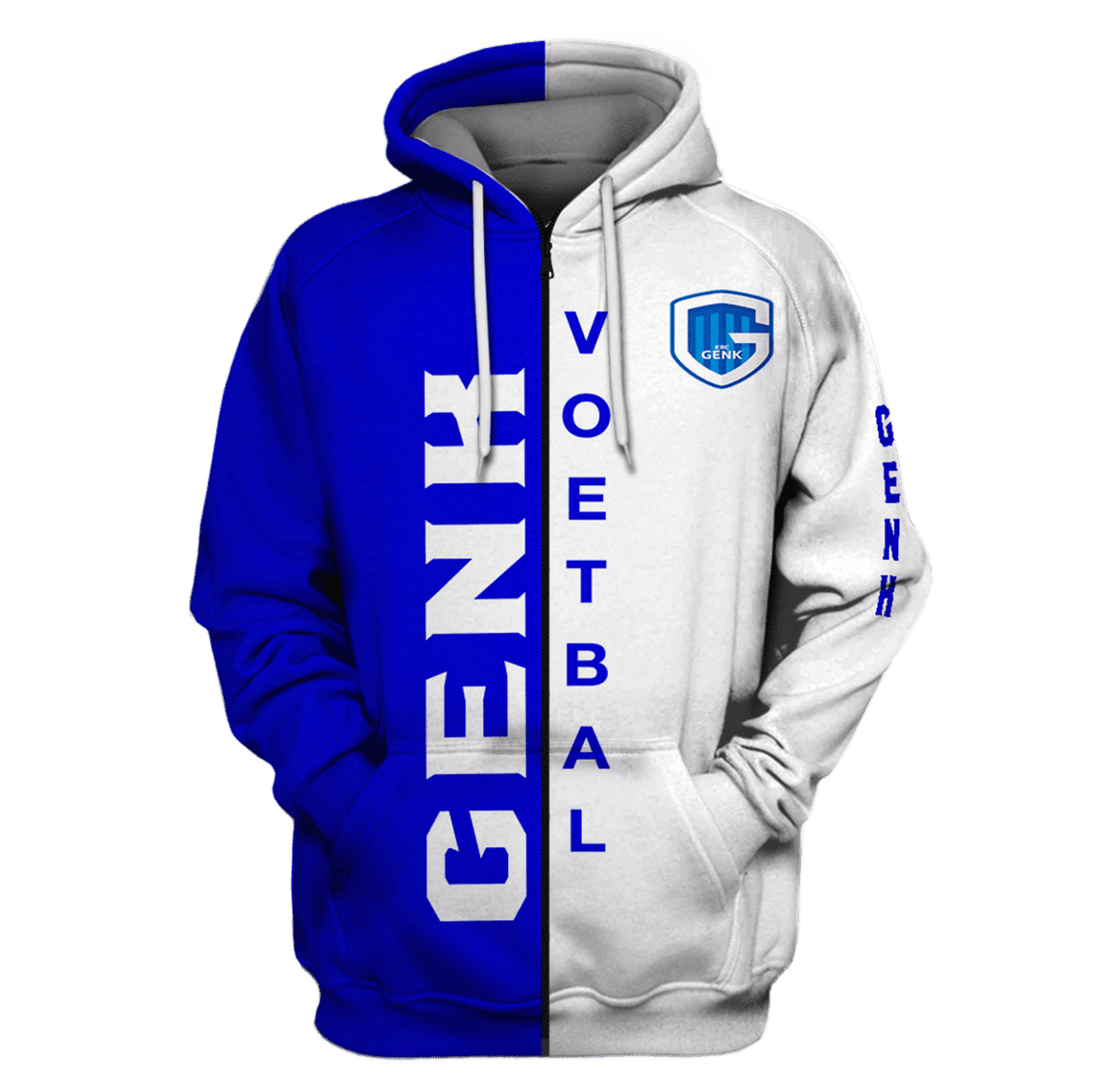 Genk Voetbal Unisex 3d All Over Print Hoodie