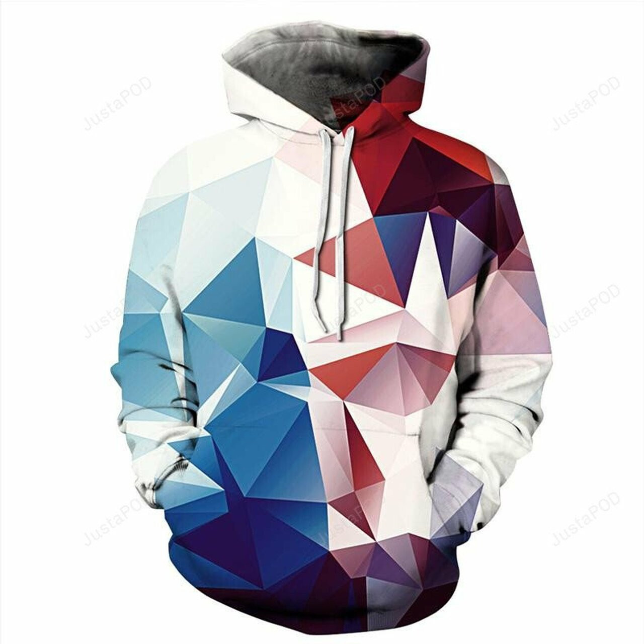 Geometric Abstract Graphic 3d All Over Print Hoodie