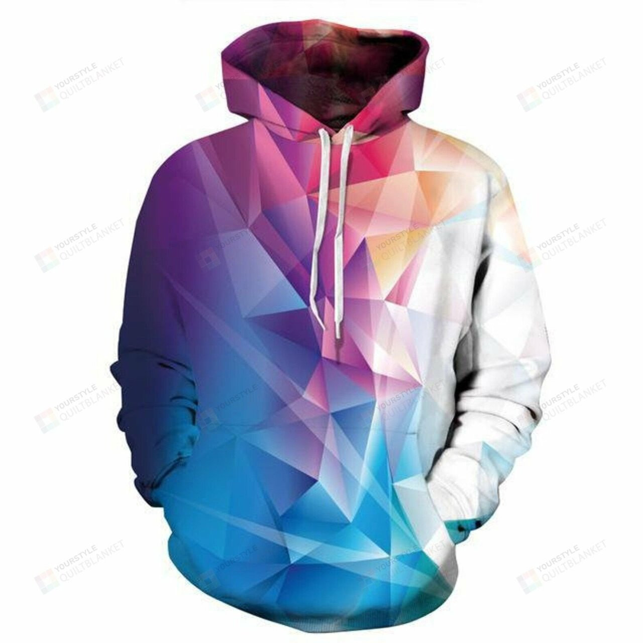 Geometric Diamond 3d All Over Print Hoodie