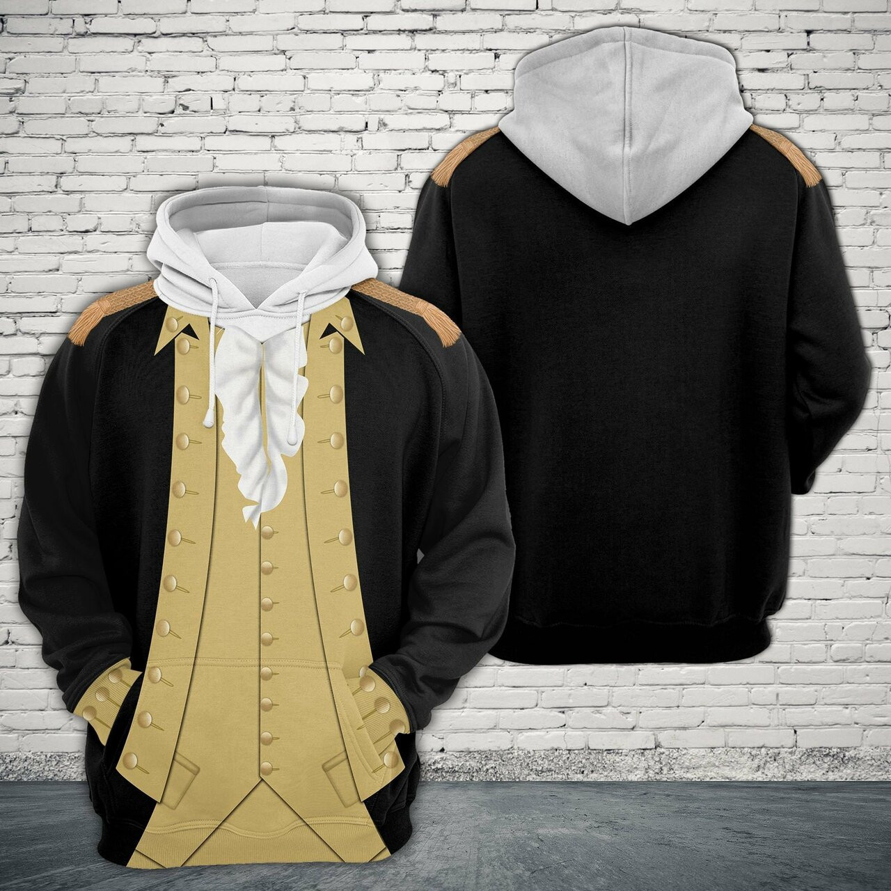 George Washington 3d All Over Print Hoodie