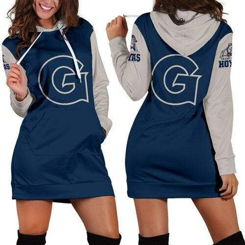 Georgetown Hoyas Hoodie Dress Sweater Dress Sweatshirt Dress 3d All Over Print For Women Hoodie