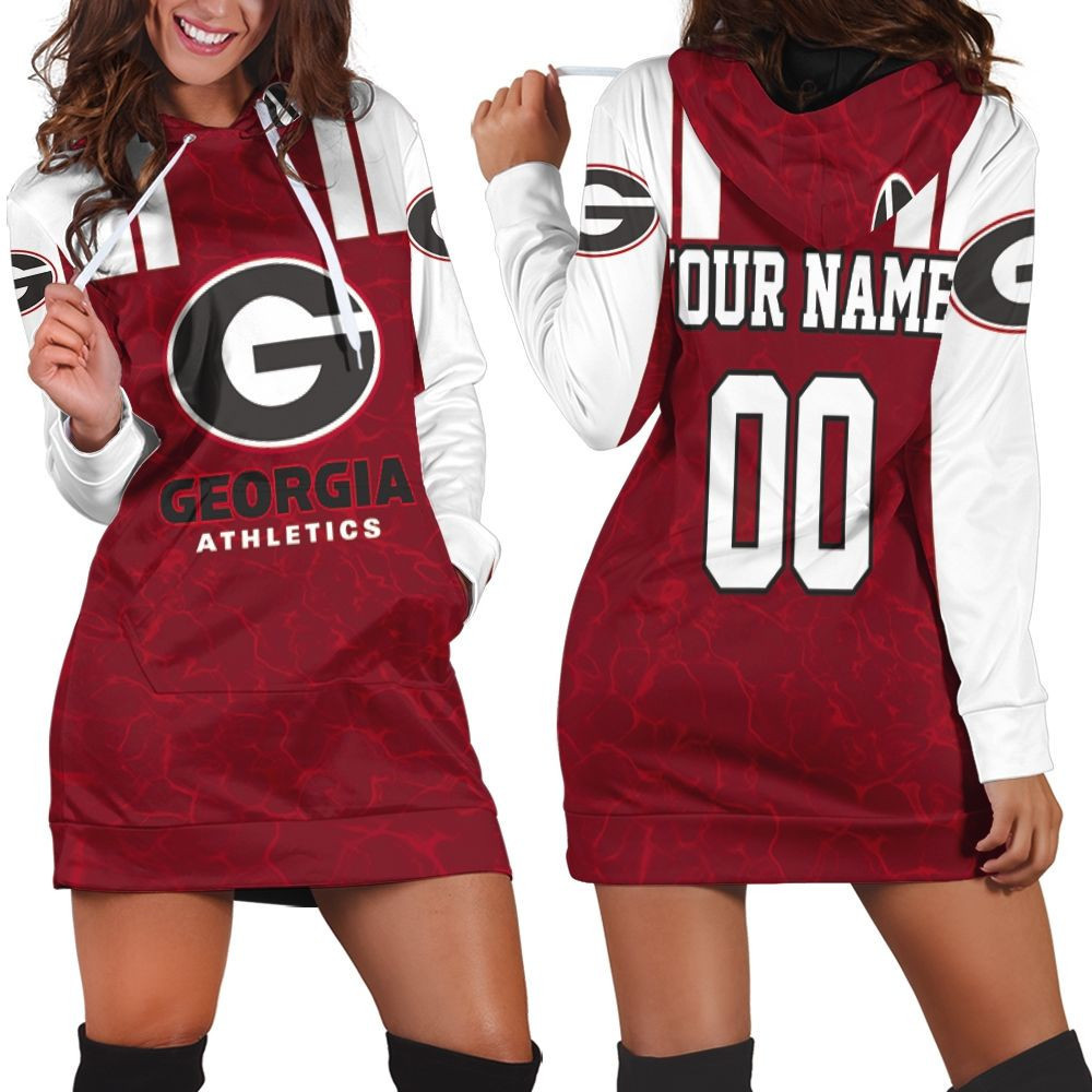 Georgia Bulldogs Athletics Ncaa For Bulldogs Lover 3d Hoodie Dress Sweater Dress Sweatshirt Dress