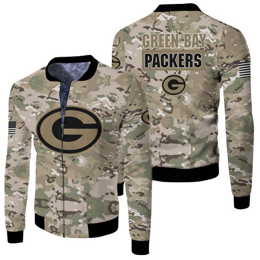 Georgia Bulldogs Camo Pattern Fleece Bomber Jacket