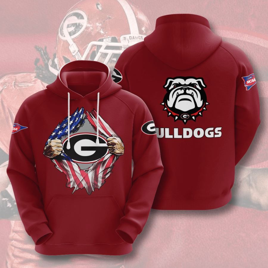 Georgia Bulldogs No699 Custom Hoodie 3D All Over Print