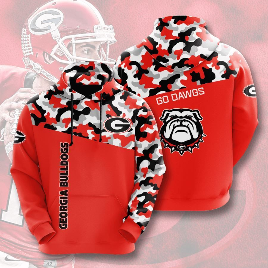 Georgia Bulldogs No702 Custom Hoodie 3D All Over Print