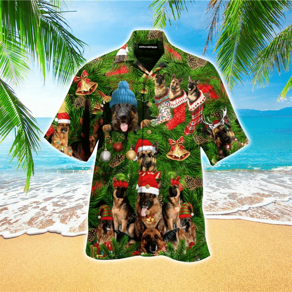 German Shepherd Unique Colorful Hawaiian Shirt for Men and Women