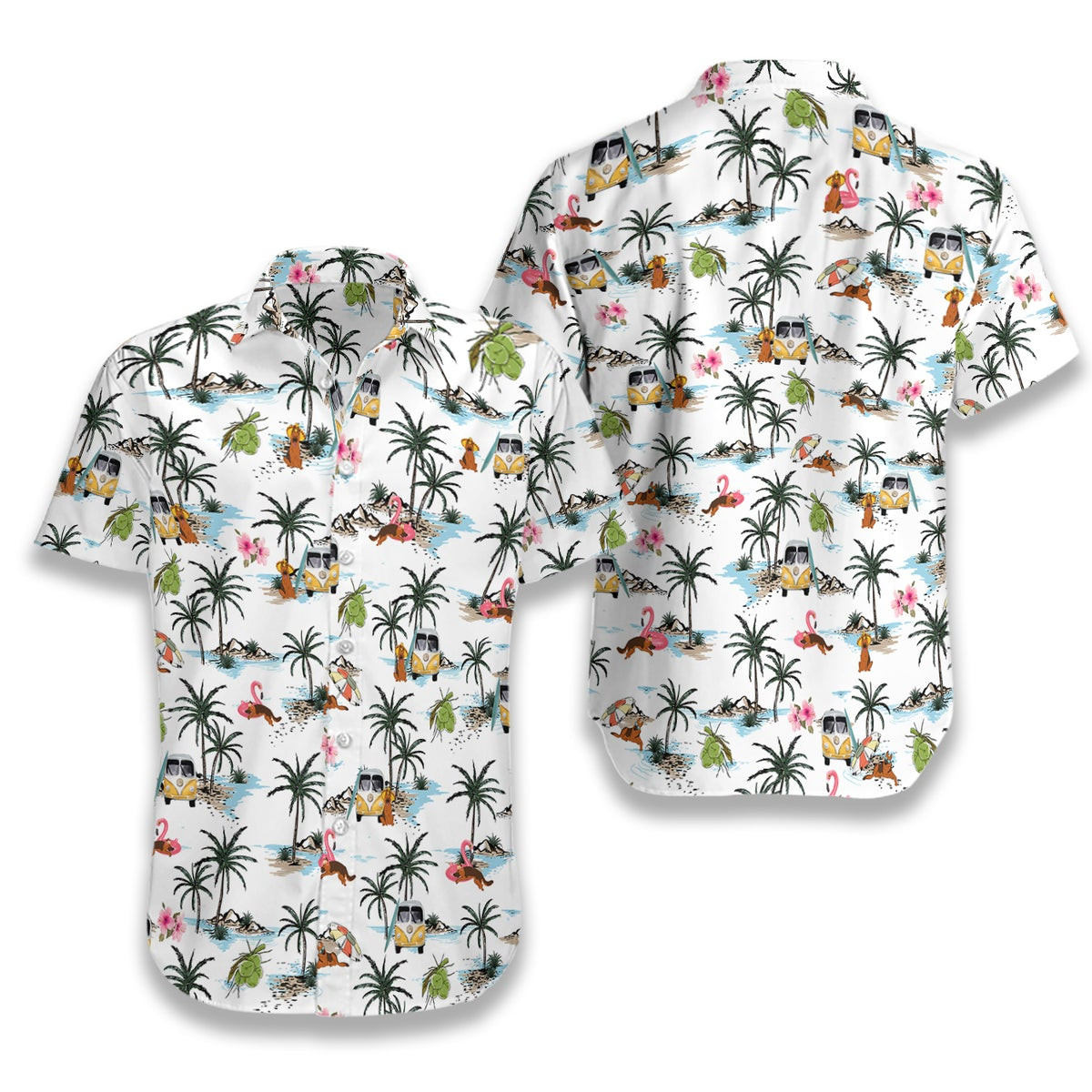 German Shepherd hawaii Hawaiian Shirt