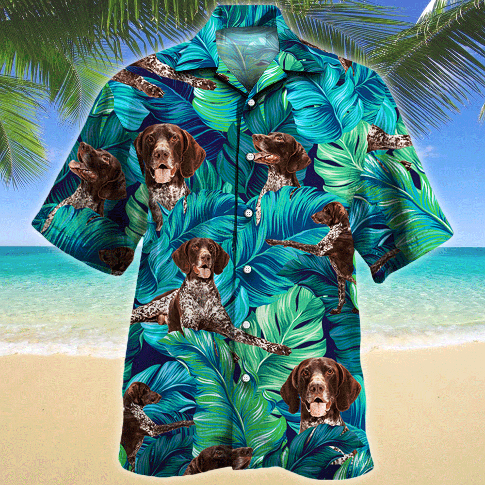German Shorthaired Pointer Dog Lovers Gift Hawaii Shirt Hawaiian Shirt For Men, Hawaiian Shirt For Women, Aloha Shirt