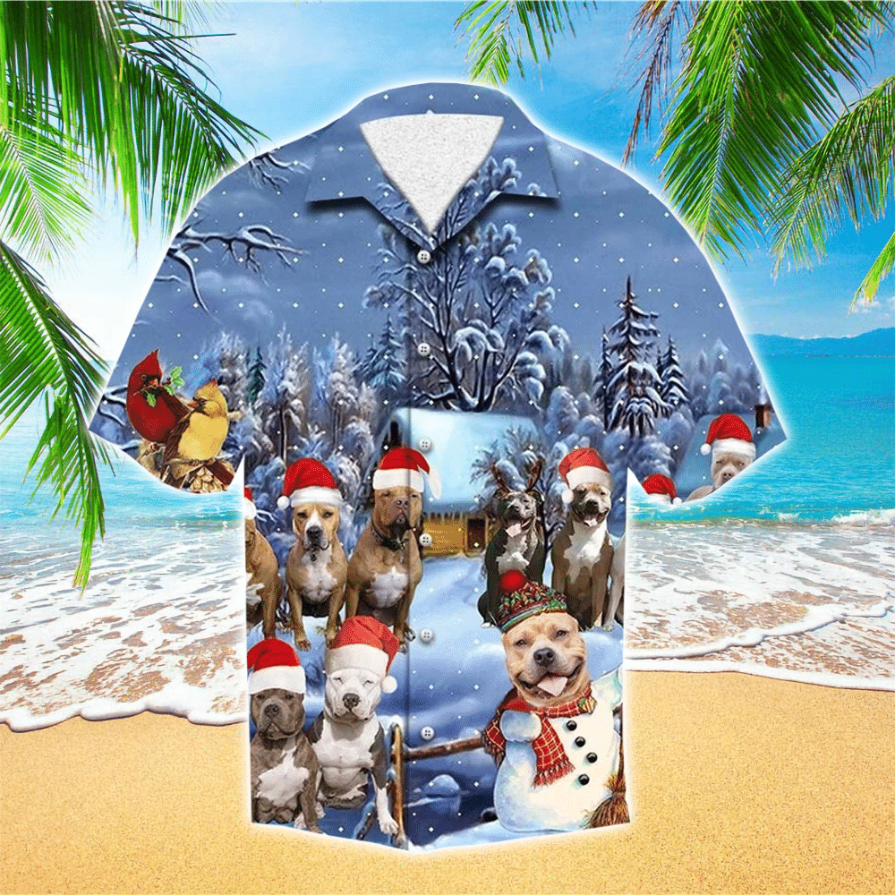 Get Now Pitbull Christmas Hawaiian Shirt for Men and Women