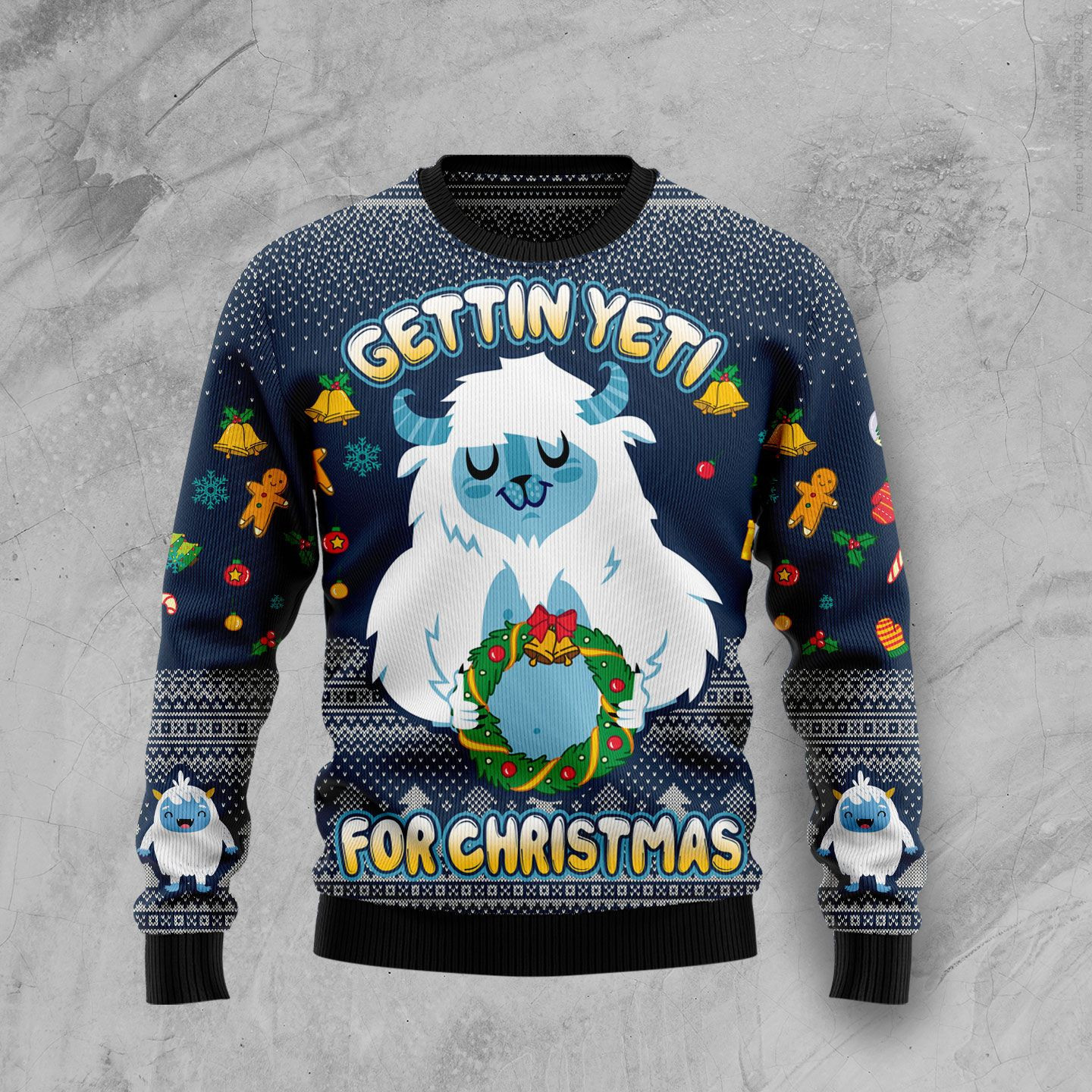 Gettin Yeti For Christmas Ugly Christmas Sweater