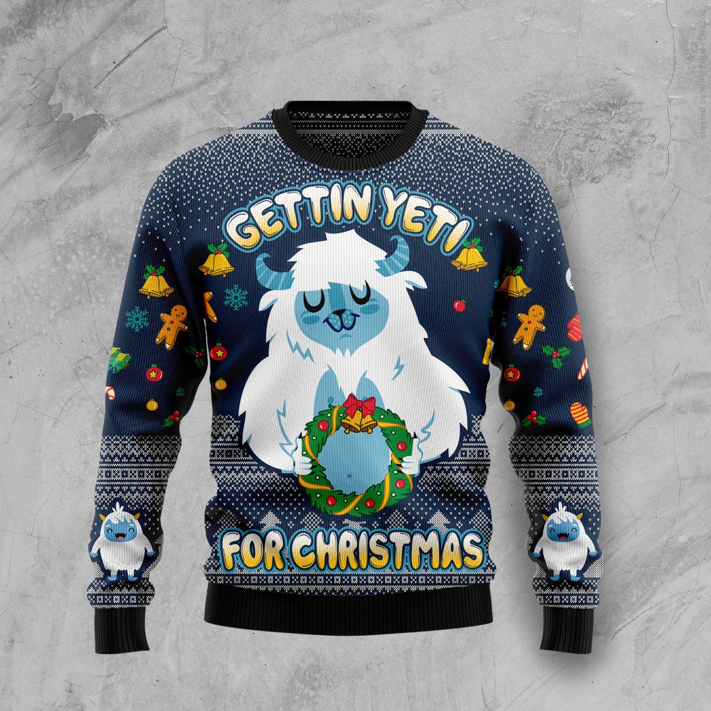 Gettin Yeti for Christmas Ugly Christmas Sweater