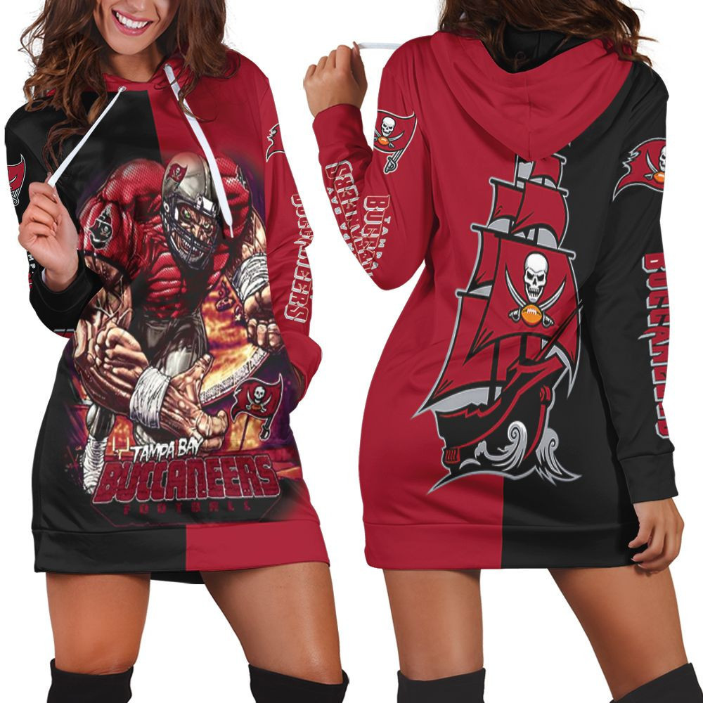 Giant Tampa Bay Buccaneers Nfc South Division Champions Super Bowl 2021 Hoodie Dress Sweater Dress Sweatshirt Dress